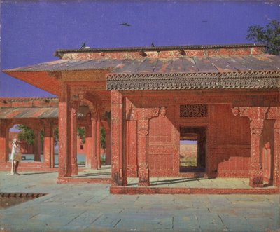Patio del Harén en el Palacio Imperial de Fatehpur Sikri, 1874-1876 de Vasili Vasilievich Vereshchagin