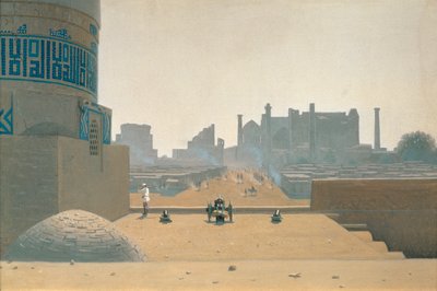 Calle Principal en Samarcanda, temprano en la mañana de Vasili Vasilievich Vereshchagin