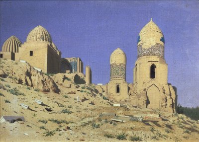 Necrópolis Shah-i-Zinda El Rey Viviente en Samarcanda, 1869-1870 de Vasili Vasilievich Vereshchagin