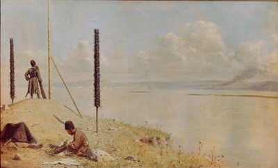 Piquete en el Danubio, 1878-1879 de Vasili Vasilievich Vereshchagin
