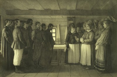 Los Doukhobors rezando, 1865 de Vasili Vasilievich Vereshchagin