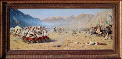 Un ataque repentino (Conquista de Turquestán por parte de la Rusia imperial) de Vasili Vasilievich Vereshchagin