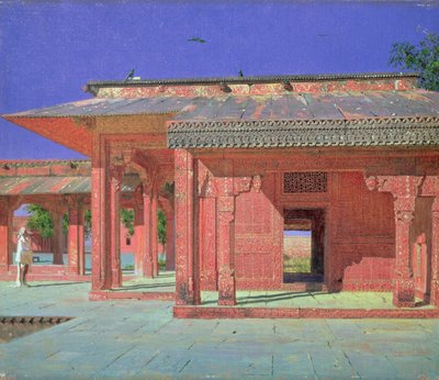 Patio en el harén del palacio, 1870s de Vasili Vasilievich Vereshchagin