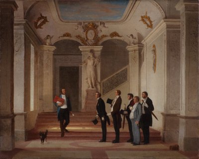 En un departamento Aparición del jefe, 1860s de Vasili Vladimirovich Pukirev