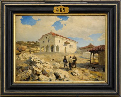 Una iglesia en los Balcanes, 1877 de Vasilij Dmitrievich Polenov