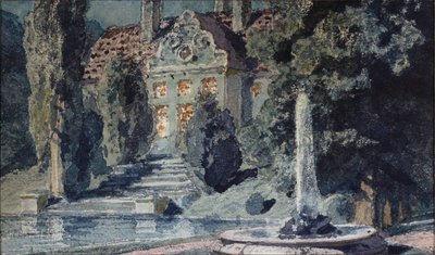 Decoración preparatoria para la ópera ""Boris Godunov"" de Modeste Mussorgsky (1839-1881) - Escenografía para la ópera Boris Godunov de M Mussorgsky - Obra de Vasili Dmitrievich Polenov (1844-1927), acuarela sobre papel de Vasilij Dmitrievich Polenov