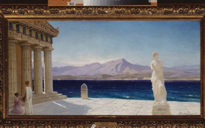Paisaje antiguo (Grecia) - Paisaje antiguo - Pintura de Vasili Dmitrievich Polenov (1844-1927), óleo sobre lienzo de Vasilij Dmitrievich Polenov