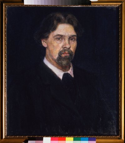 Autorretrato - Autorretrato - Pintura de Vasily Ivanovich Sourikov (Vasily Surikov o Vasily Surikow) (1848-1916), óleo sobre lienzo de Vasilij Ivanovic Surikov