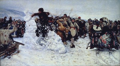 Tormenta de Nieve en la Fortaleza, 1891 de Vasilij Ivanovic Surikov
