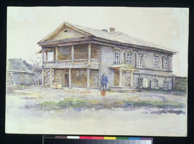 Casa de Surikov en Krasnoyarsk, 1890-91 de Vasilij Ivanovic Surikov