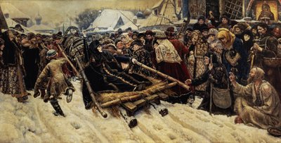 La Ejecución de Boyarina Pajaritar Morozova (d.1675) 1887 de Vasilij Ivanovic Surikov
