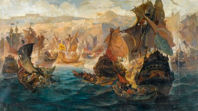 La conquista de Constantinopla por parte de los cruzados (Asedio de Constantinopla) de Vasilios Chatzis