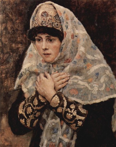Niña Boyar de brazos cruzados de Vasily Surikov