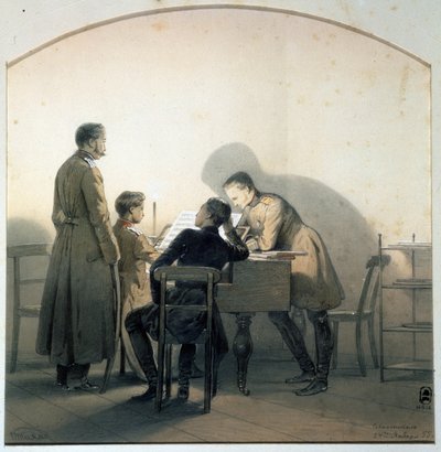 En el piano, 1855 de Georg Wilhelm Timm