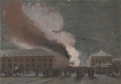 Incendio en las filas del comercio de sal de Georg Wilhelm Timm