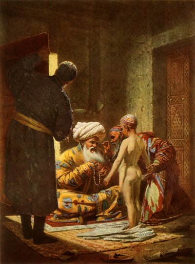 La venta de un joven siervo, 1872, 1965 de Vasily Vereshchagin