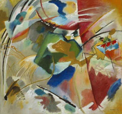 Pintura con centro verde, 1913 de Wassily Kandinsky