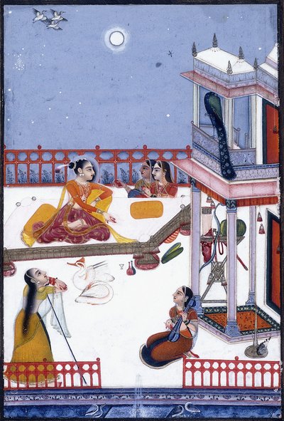 Adano Putra, hija de Dipak Raga, c.1730-50 (gouache) de Vassily Nikolayevich Yakovlev