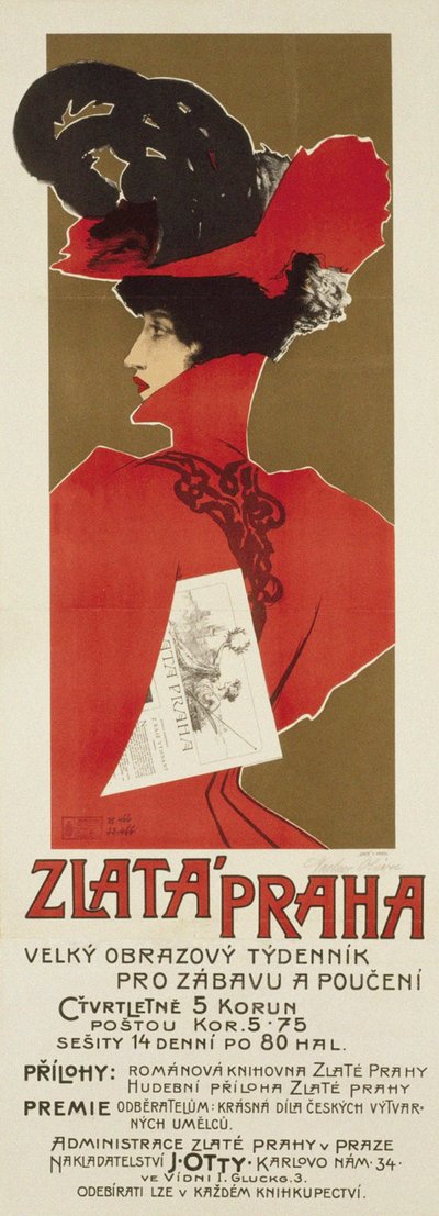 Zlata Praha, 1898 de Václav Oliva