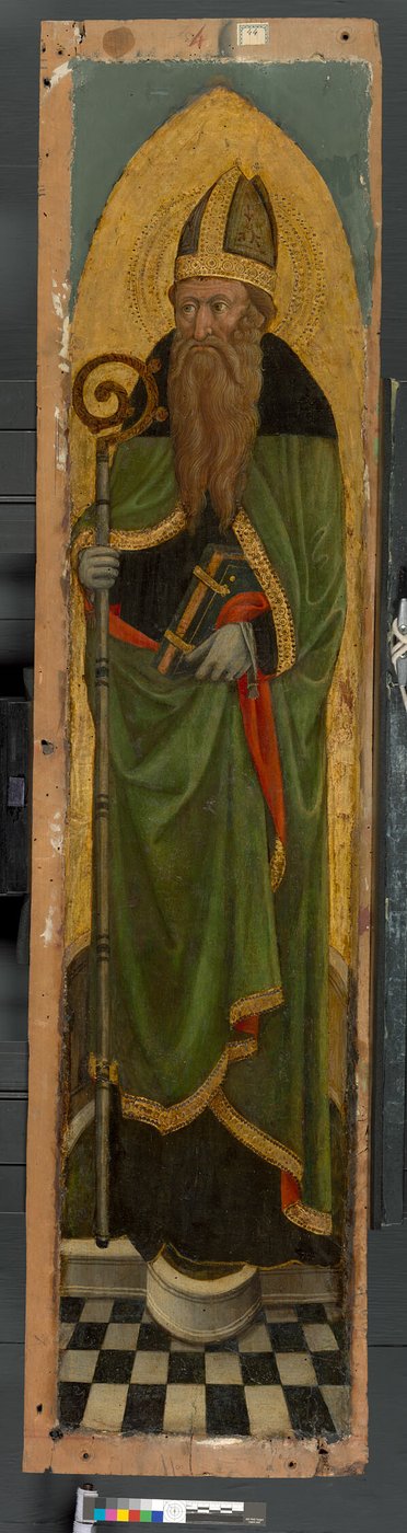 Santo obispo de un retablo agustiniano de Venetian