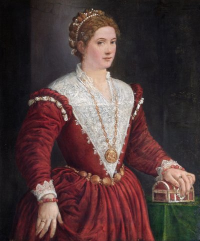 Una dama desconocida (óleo sobre lienzo) de Venetian School