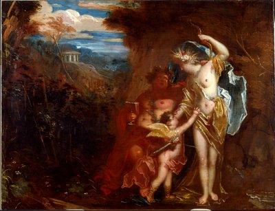 Baco, Ceres y Amor de Venetian School