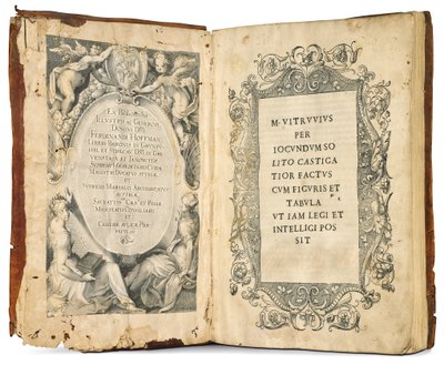 De architectura libri decem por Marcus Vitruvius Pollio, editado por Fra Giovanni Giocondo, 1511 de Venetian School