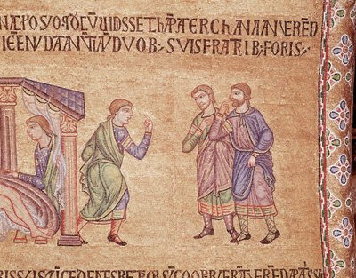 Vida de Noé (detalle de mosaico) de Veneto Byzantine School