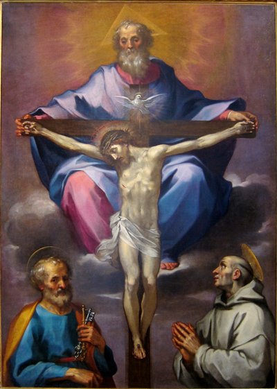 La Trinidad con los santos Pedro y Bernhard de Ventura Salimbeni
