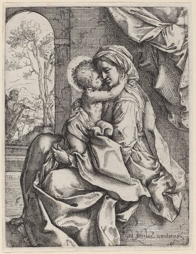 Virgen y Niño de Ventura Salimbeni after Guido Reni