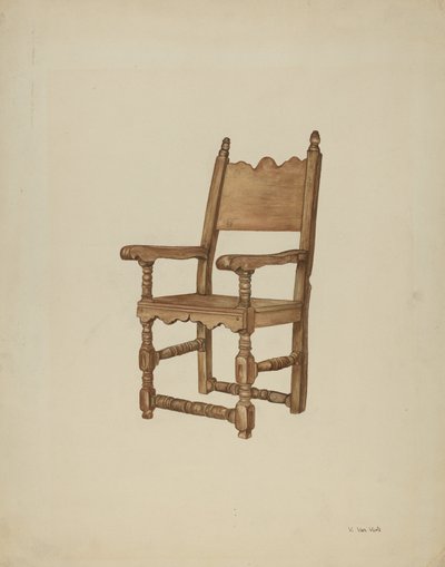 Silla de sacristía de Vera Van Voris