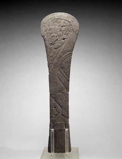 Palma con un ave acuática, 300-1200 d.C. de Veracruz Veracruz