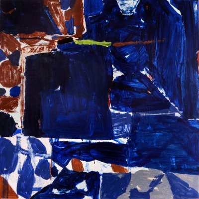 Abstracción azul intenso de Vered Gersztenkorn