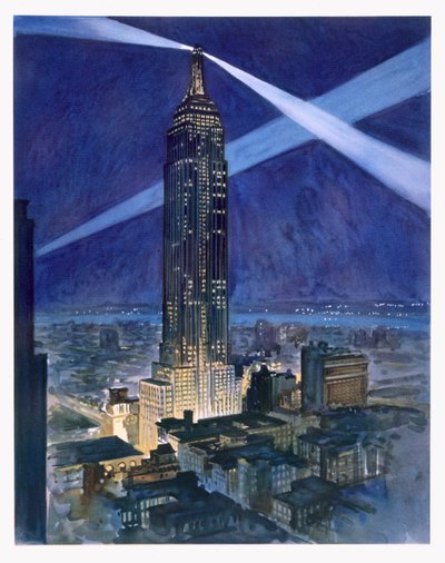 El Empire State Building, publicado por William Edwin Rudge de Vernon Howe Bailey