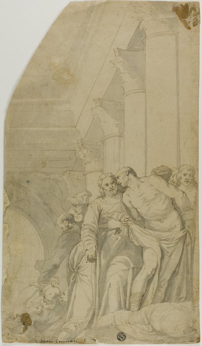Cristo cura a los enfermos en el estanque de Betesda de Veronese (Paolo Caliari)