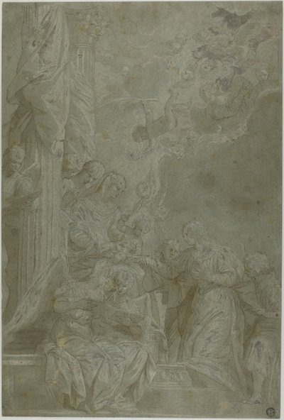 Matrimonio místico de Santa Catalina de Veronese (Paolo Caliari)