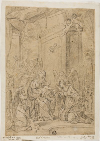Matrimonio místico de Santa Catalina de Veronese (Paolo Caliari)