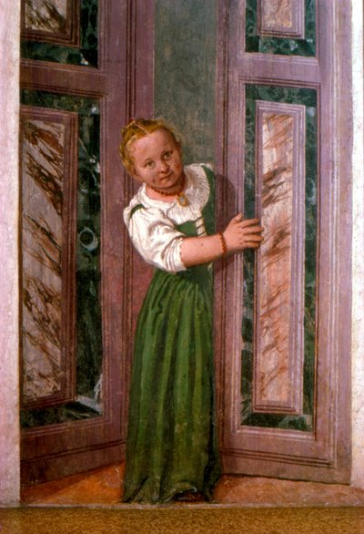 Niño en la puerta, de la Sala a Crociera, c.1561 de Veronese