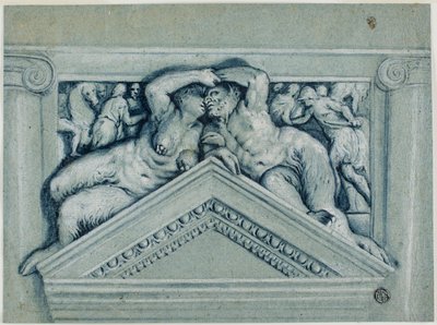 Sobrepuerta con sátiro y sátiresa de Veronese