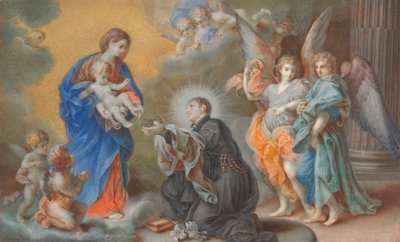 La Virgen y el Niño apareciendo a San Luis Gonzaga de Veronica Stern