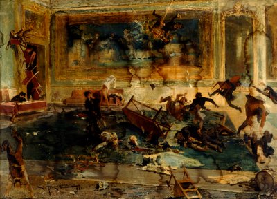 Una Reunión de la Sociedad de Artistas de Vespasiano Bignami