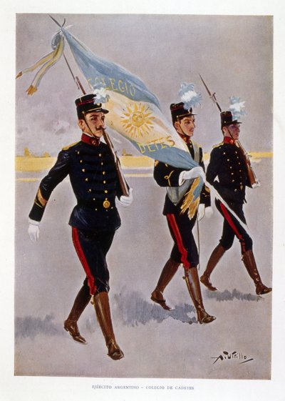 Cadetes del Ejército Argentino en práctica de Vicente Blasco Ibanez