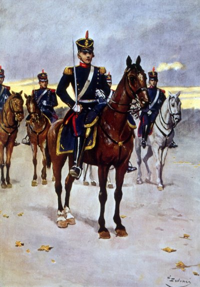 Oficial de granaderos montados del ejército argentino de Vicente Blasco Ibanez