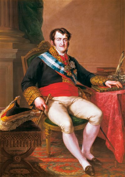 Retrato de Fernando VII de España (1784-1833) de Vicente Lopez y Portana