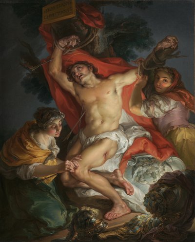 San Sebastián atendido por Santa Irene de Vicente Lopez y Portana