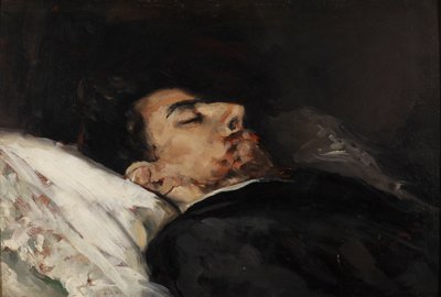 Gustavo Adolfo Bécquer en su lecho de muerte de Vicente Palmaroli y Gónzalez