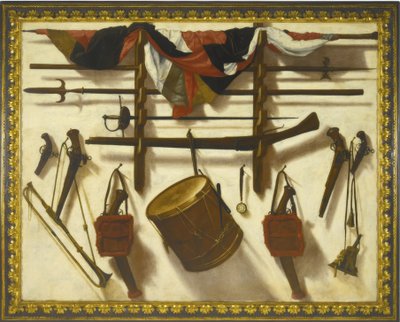 Trampantojo con un estante de armas de Vicente Victoria or Vitoria