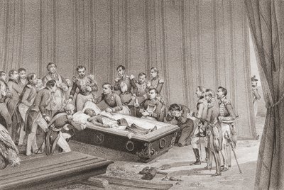 El cuerpo de Napoleón de Victor (after) Adam