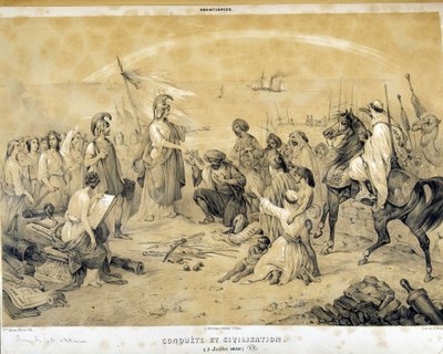 Conquista y Civilización: Alegoría del Colonialismo - por Adam de Victor Adam