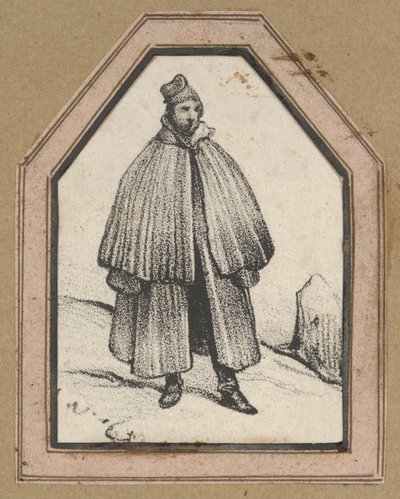 Hombre con capa de Victor Adam